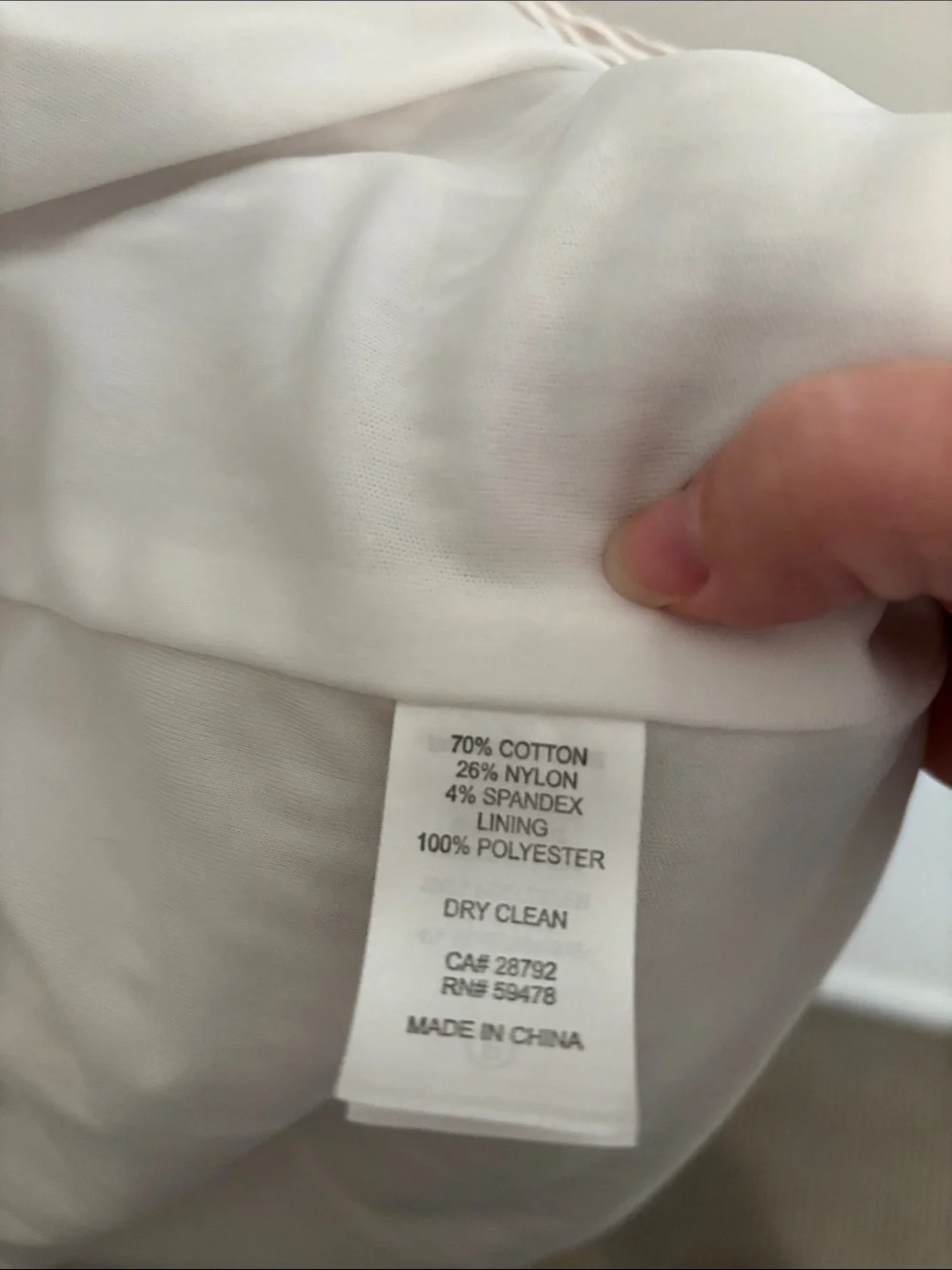 Jones New York Beige and White Striped Seersucker Blazer